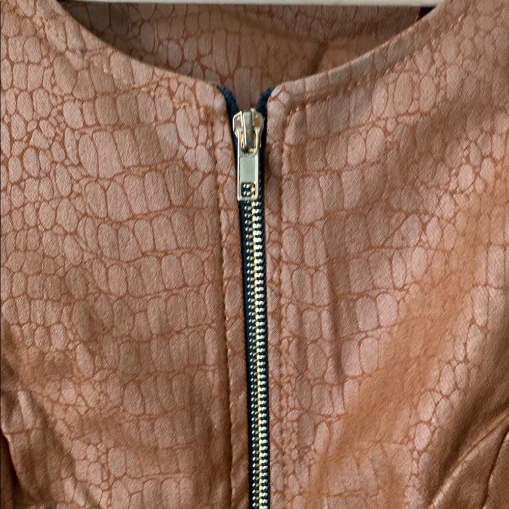 Brown Cropped Jacket - Picture 2 of 5